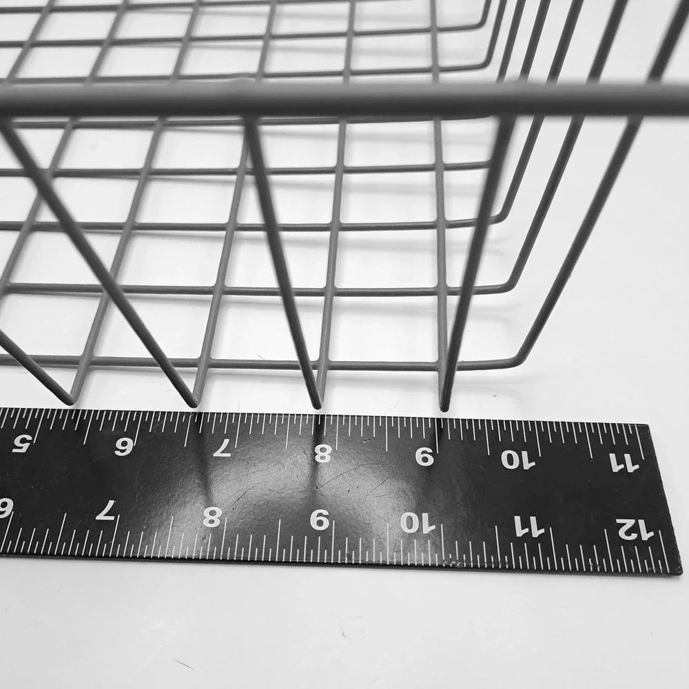 Under Shelf Baskets Set of 2 White Black Metal Storage Organizer Wire